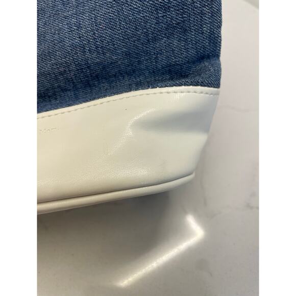 Play Jello Korean Boutique Denim Bunny Backpack White Bottom 12"x7"x6" - Picture 11 of 14